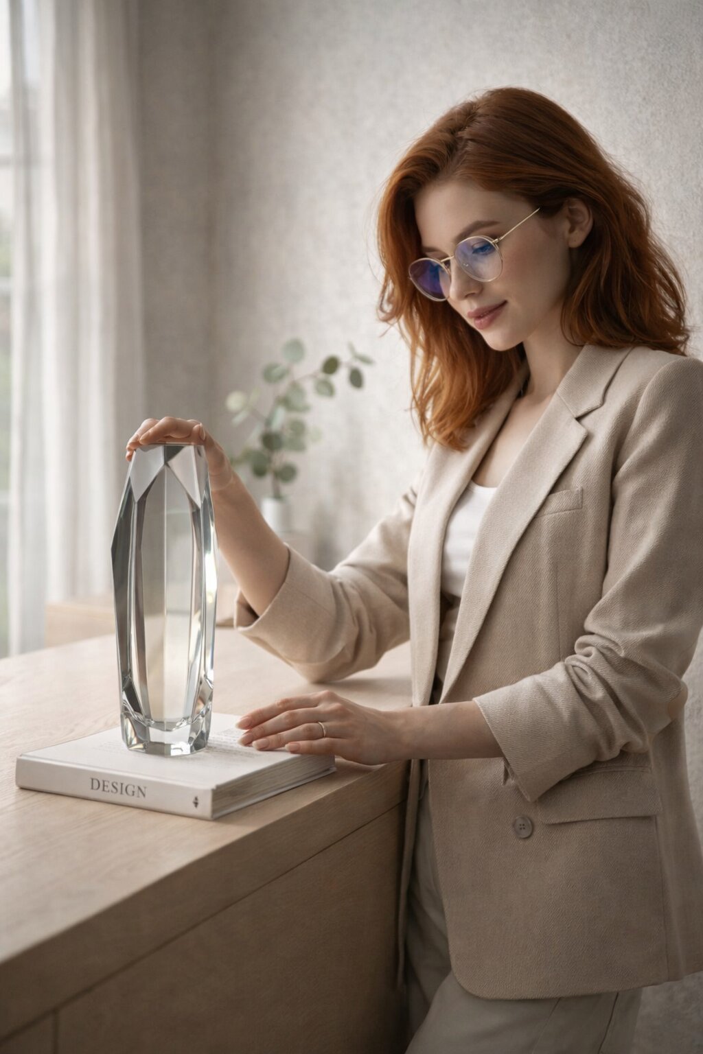 интерьерная статуэтка на полке в современном пространстве — живой интерьер